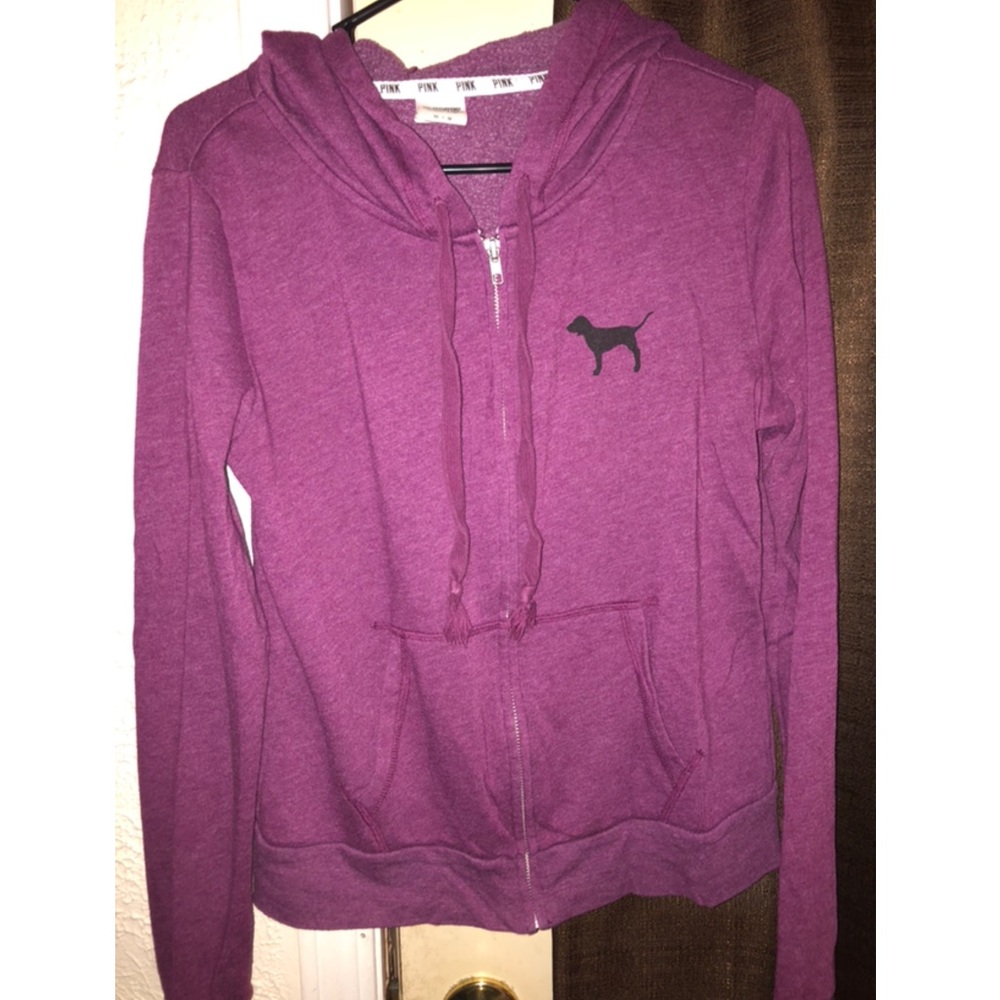 🌼 S O L D 🌼PINK size medium zip up sweatshirt
